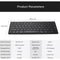 X5 Wireless Bluetooth Keyboard Ultra-Thin Mini Silent Office Keyboard For Tablet Laptop