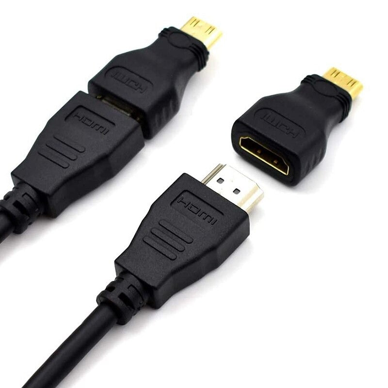 5pcs Mini HDMI To HDMI Adapter Gold Plated Male To Female HDMI 1.4 3D Extension Adapter 1080P Converter For HDTV Tablet Camera