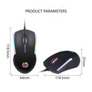 HP M160 Wired Mouse High Performance Optical Gaming Mouse With Rainbow LED