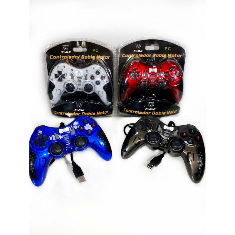 JY8006 Gaming Controller USB Joysticks Gamepad Double Shock For PC Laptop