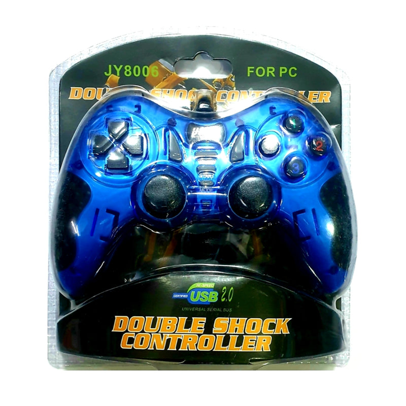 JY8006 Gaming Controller USB Joysticks Gamepad Double Shock For PC Laptop