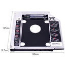 Universal 2nd HDD Caddy 12.7MM SSD HDD Case Enclosure For Laptop DVD-ROM CD-ROM