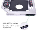 Universal 2nd HDD Caddy 12.7MM SSD HDD Case Enclosure For Laptop DVD-ROM CD-ROM