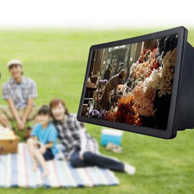 Portable 3D Video Enlarge Smartphone Screen Magnifier Heating