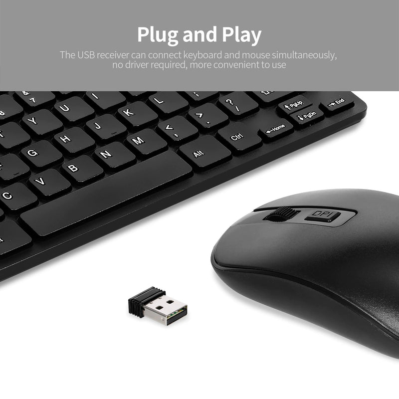 KM901 Keyboard Mouse Combo 2.4G Wireless 78 Key Mini Keyboard And Mouse Set
