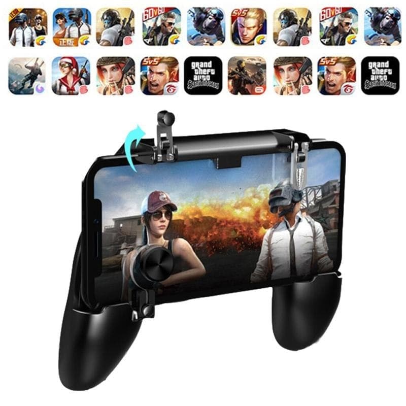 W11+ PUBG Mobile Game Controller Free Fire Joystick Gamepad Metal L1 R1 Button For Phones