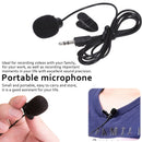 Portable Mini 3.5mm Tie Lapel Lavalier Clip Microphone For Lectures Teaching Lessons Education