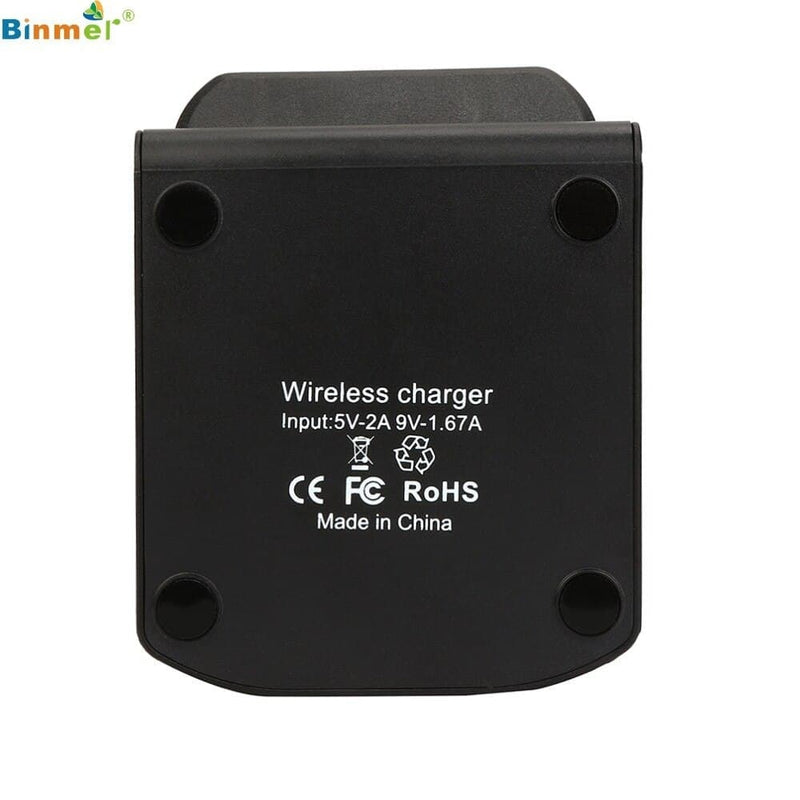 Fast Wireless Charger Qi Charger 10W Two Coils Wireless Fast Charger LED Indicator Display