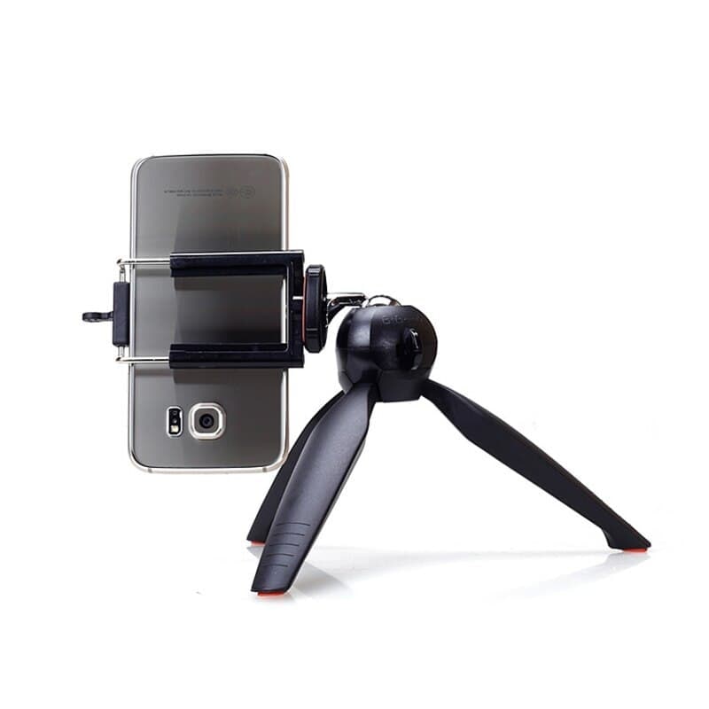 Mini Phone Tripod Tabletop Smartphone Mount Clip Holder Stand Ballhead For Phone