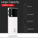 20000mah Powerbank LED Lighting Display External Battery Portable Charger