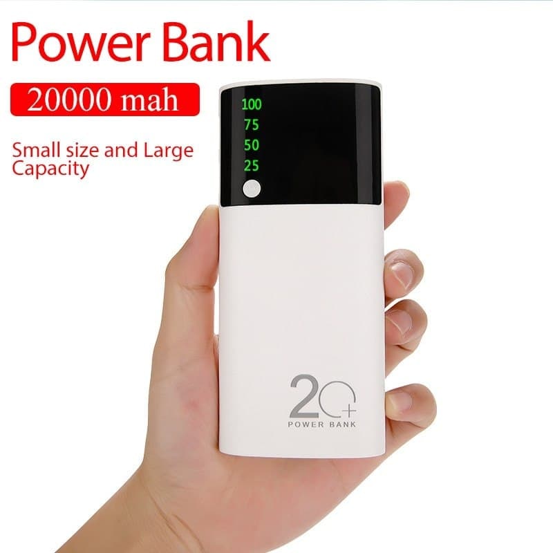 20000mah Powerbank LED Lighting Display External Battery Portable Charger