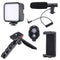 Multifunctional Professional Vlogging Kit With Tripod LED Video Light And Phone Holder