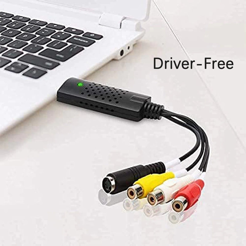 Portable USB 2.0 Video Audio TV Capture Card Adapter VHS To DVD PC HDD Capture Converter